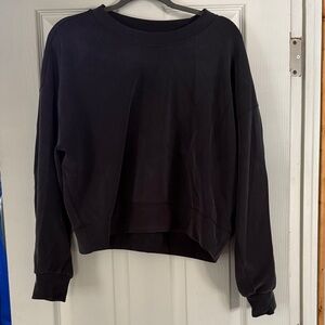 lululemon athletica Black Crew Neck Sweater